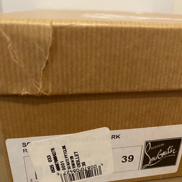 Christian Louboutin So Kate Python Red Sole Pump - Picture 6 of 13